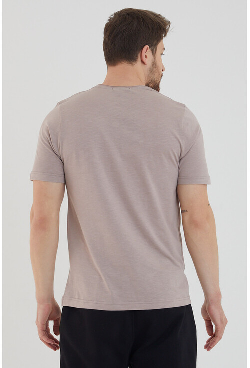 Unisex Slim Fit Baskılı Bisiklet Yaka T-Shirt