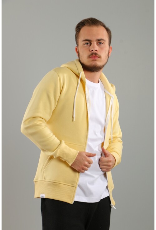 Unisex Kapüşonlu Üç İplik Basic Sweatshirt