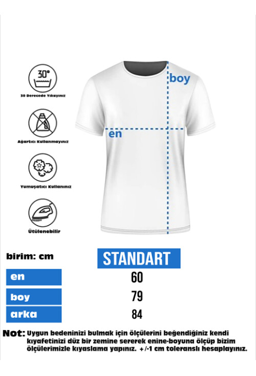 Kadın V Yaka Yırtmaçlı Oversize Basic Tişört