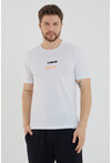 Unisex Slim Fit nakışlı Bisiklet Yaka T-Shirt