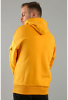 Unisex Kapüşonlu Nakışlı Kolu cepli Şardonsuz Üç İplik Sweatshirt