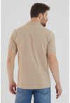 Erkek Polo Yaka Düz Renk Slim Fit T-Shirt