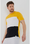 Erkek Slim Fit Üç Parçalı Bisiklet Yaka T-Shirt