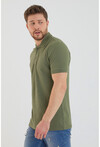 Erkek Polo Yaka Düz Renk Slim Fit T-Shirt