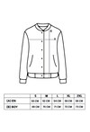 Siyah Unisex Bomber Yaka Nakışlı Kolej Ceketi