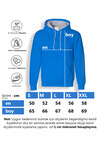Ekru Unisex Kapüşonlu Üç İplik Basic Sweatshirt