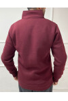 Yüksek Yaka Yarım Fermuarlı Basic Sweatshirt