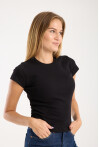 Kısa Kollu Bisiklet Yaka Slim Fit  Kadın T-Shirt