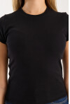 Kısa Kollu Bisiklet Yaka Slim Fit  Kadın T-Shirt