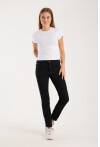 Kısa Kollu Bisiklet Yaka Slim Fit  Kadın T-Shirt