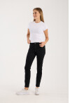 Kısa Kollu Bisiklet Yaka Slim Fit  Kadın T-Shirt