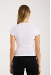 Kısa Kollu Bisiklet Yaka Slim Fit  Kadın T-Shirt