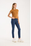 Kısa Kollu Bisiklet Yaka Slim Fit  Kadın T-Shirt