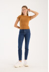 Kısa Kollu Bisiklet Yaka Slim Fit  Kadın T-Shirt