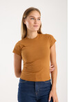 Kısa Kollu Bisiklet Yaka Slim Fit  Kadın T-Shirt