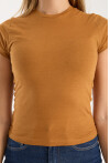 Kısa Kollu Bisiklet Yaka Slim Fit  Kadın T-Shirt