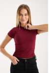 Kısa Kollu Bisiklet Yaka Slim Fit  Kadın T-Shirt