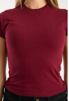 Kısa Kollu Bisiklet Yaka Slim Fit  Kadın T-Shirt