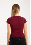 Kısa Kollu Bisiklet Yaka Slim Fit  Kadın T-Shirt