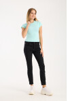 Kısa Kollu Bisiklet Yaka Slim Fit  Kadın T-Shirt