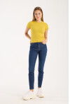 Kısa Kollu Bisiklet Yaka Slim Fit  Kadın T-Shirt