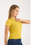 Kısa Kollu Bisiklet Yaka Slim Fit  Kadın T-Shirt