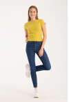 Kısa Kollu Bisiklet Yaka Slim Fit  Kadın T-Shirt