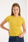 Kısa Kollu Bisiklet Yaka Slim Fit  Kadın T-Shirt