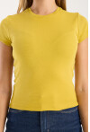 Kısa Kollu Bisiklet Yaka Slim Fit  Kadın T-Shirt
