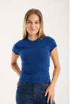 Kısa Kollu Bisiklet Yaka Slim Fit  Kadın T-Shirt