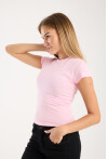 Kısa Kollu Bisiklet Yaka Slim Fit  Kadın T-Shirt
