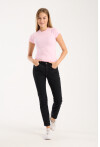 Kısa Kollu Bisiklet Yaka Slim Fit  Kadın T-Shirt
