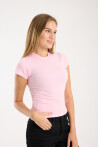 Kısa Kollu Bisiklet Yaka Slim Fit  Kadın T-Shirt