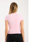 Kısa Kollu Bisiklet Yaka Slim Fit  Kadın T-Shirt